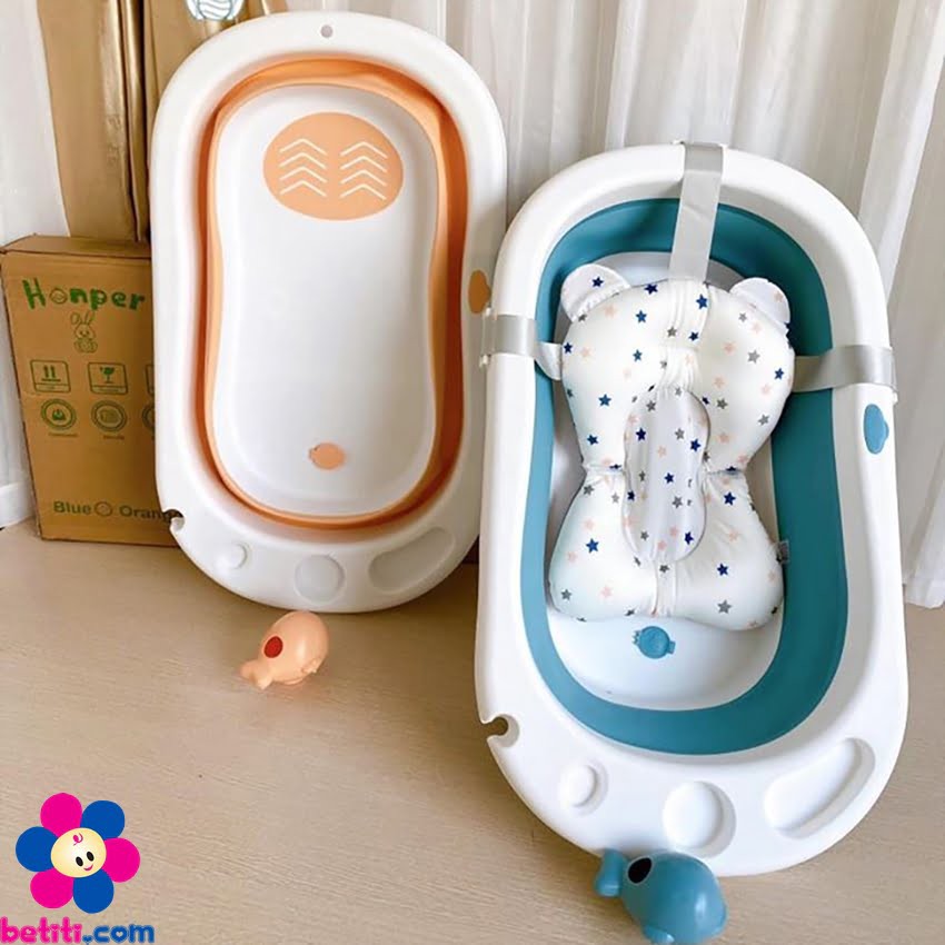 [MẪU MỚI] CHẬU TẮM GẤP GỌN CHO BÉ KÈM PHAO TẮM