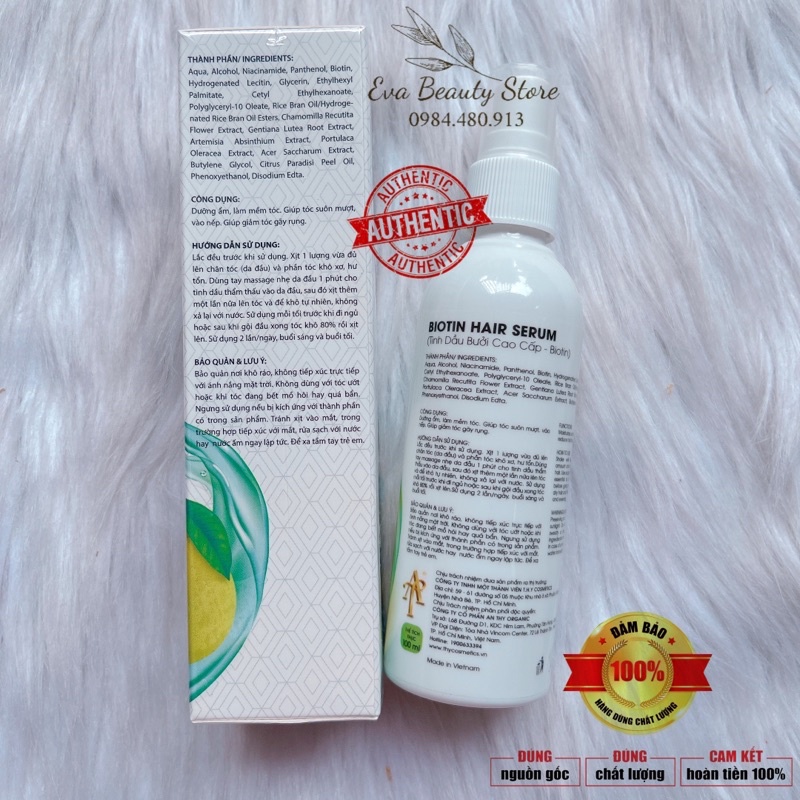 Serum dưỡng tóc Biotin  Anthy Organic - Hair serum biotin