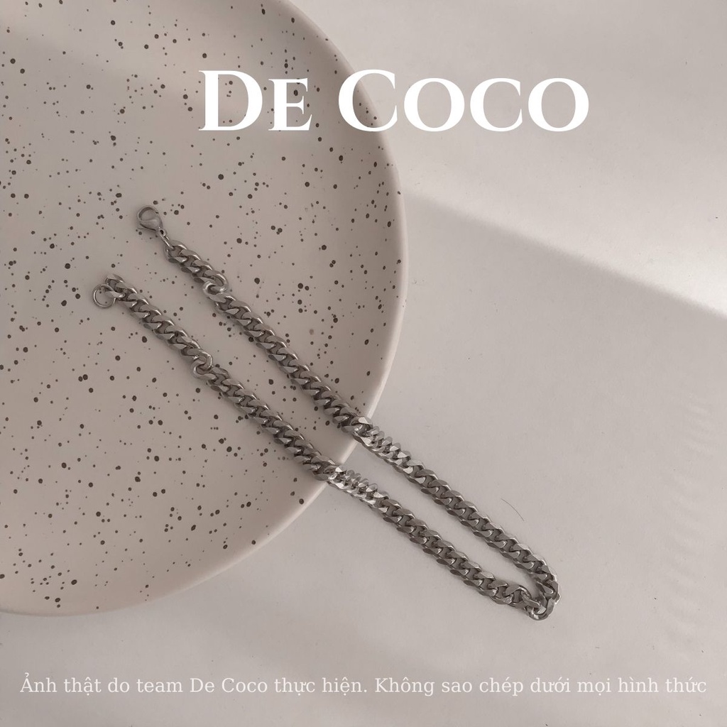 [KHÔNG ĐEN GỈ] Vòng cổ dây xích bản to decoco.accessories