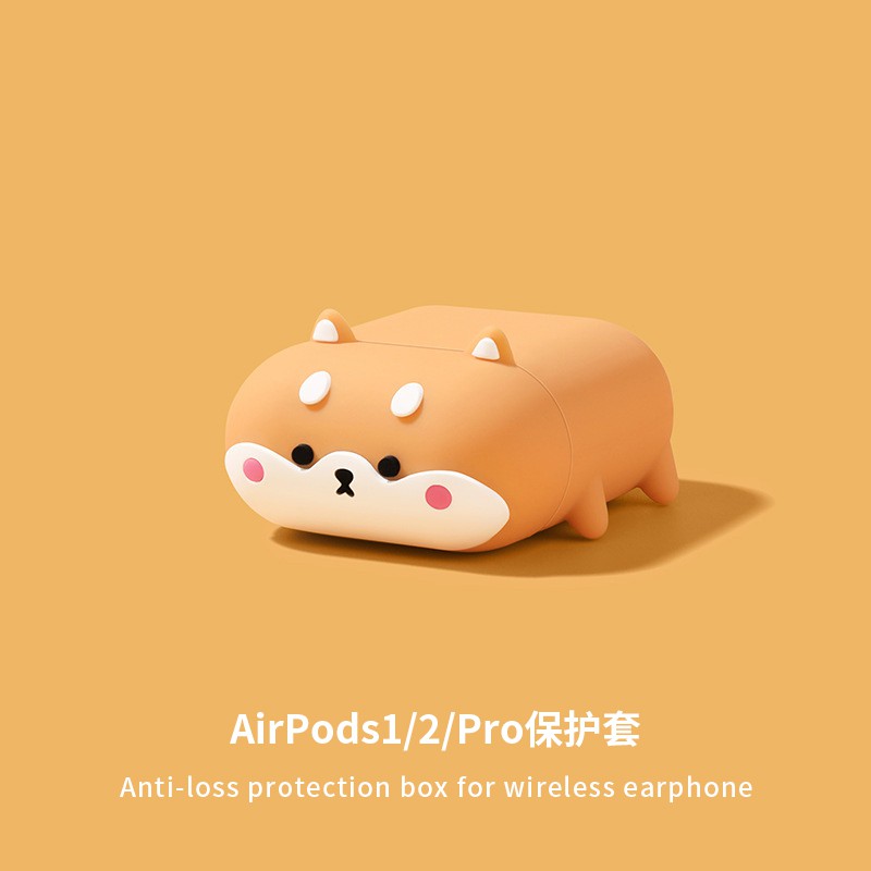 Bao airpod  Vỏ tai nghe airpod hình chú có corgi ,airpod 1, 2, pro ( hàng cao cấp loại xịn dầy dặn )