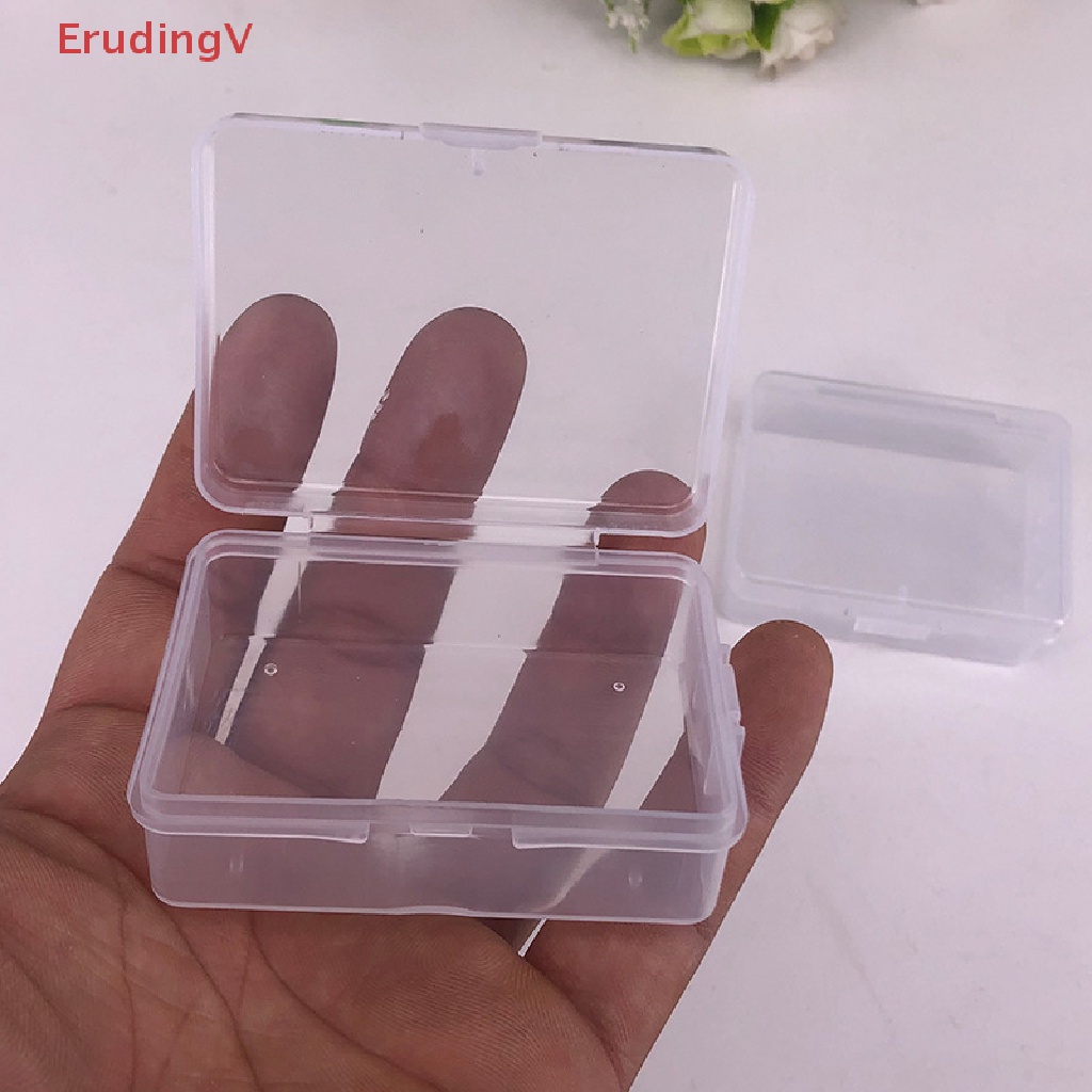 Set 10 Hộp Nhựa Trong Suốt Trưng Bày Trang Sức / Móc Câu Cá Tiện Dụng
