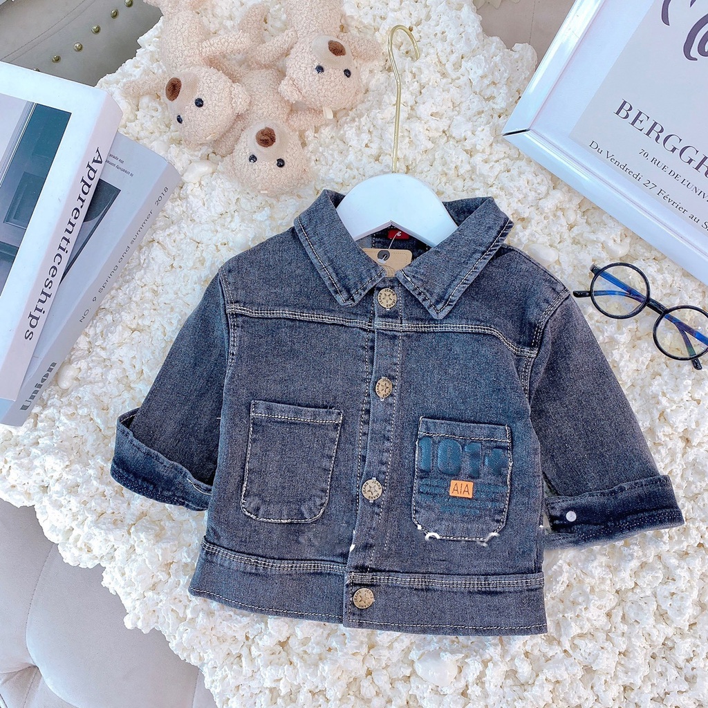 Áo Khoác Bò, Áo Jean In Hình Mickey Cực Dễ Thương Cho Bé Trai gái  10-25kg