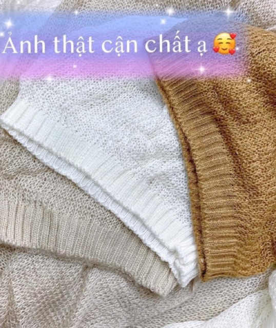 ÁO KHOÁC CARDIGAN SỐNG ẢO CHỈ 70k