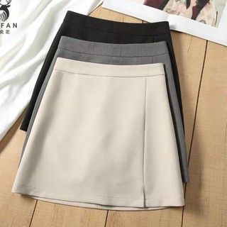 Chân váy chữ a ngắn xẻ trước trong có quần-bigsize- c027
