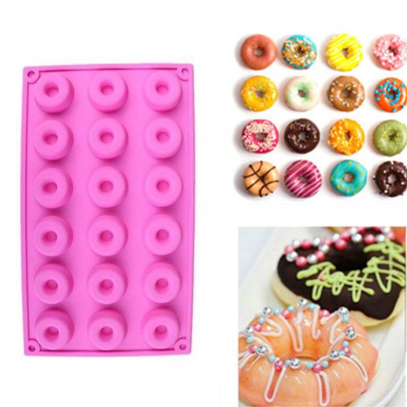 Khuôn Silicone Làm Bánh Donut/Kẹo/Bánh Ngọt/Bánh Quy/Kẹo Ngọt Hình Tròn