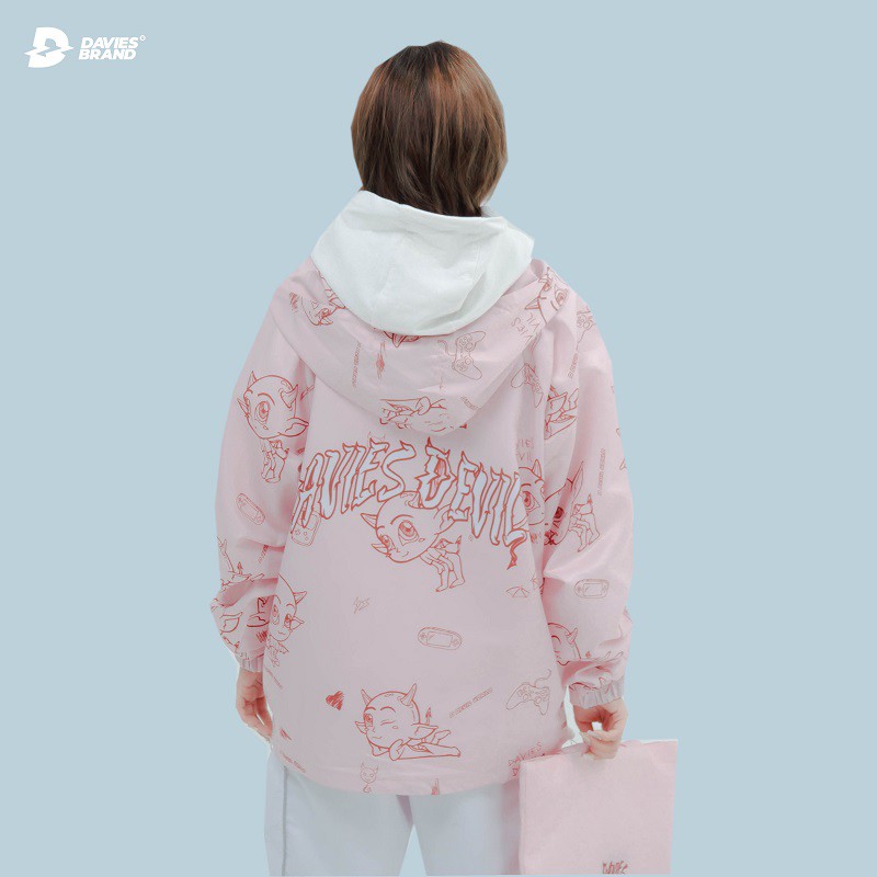 [Tặng_túi_tote] DAVIES - Áo khoác dù nữ form rộng - D Devil SS2 Jacket