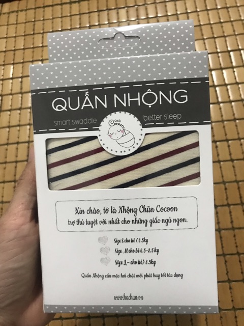 (tặng quà) NHỘNG CHŨN COCOON [GIÚP BÉ NGỦ NGON, SÂU GIẤC]