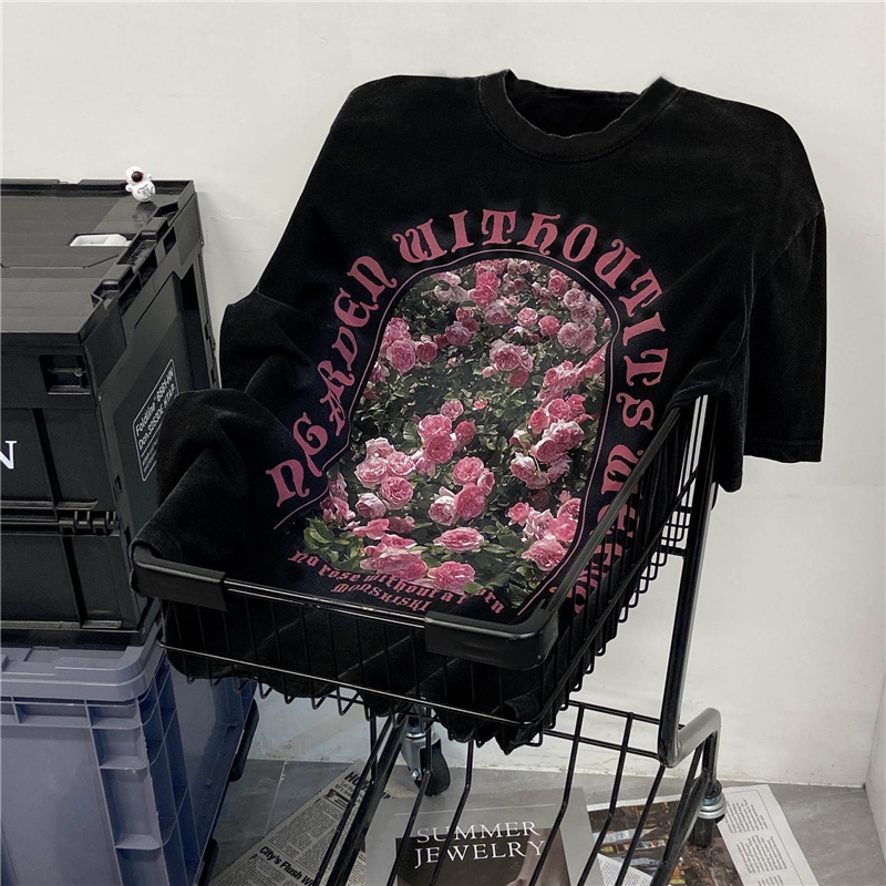 Áo Thun 100% cotton Tay Ngắn Cổ Tròn Thời Trang Mùa Hè Phong Cách Hàn Quốc Cho Nữ