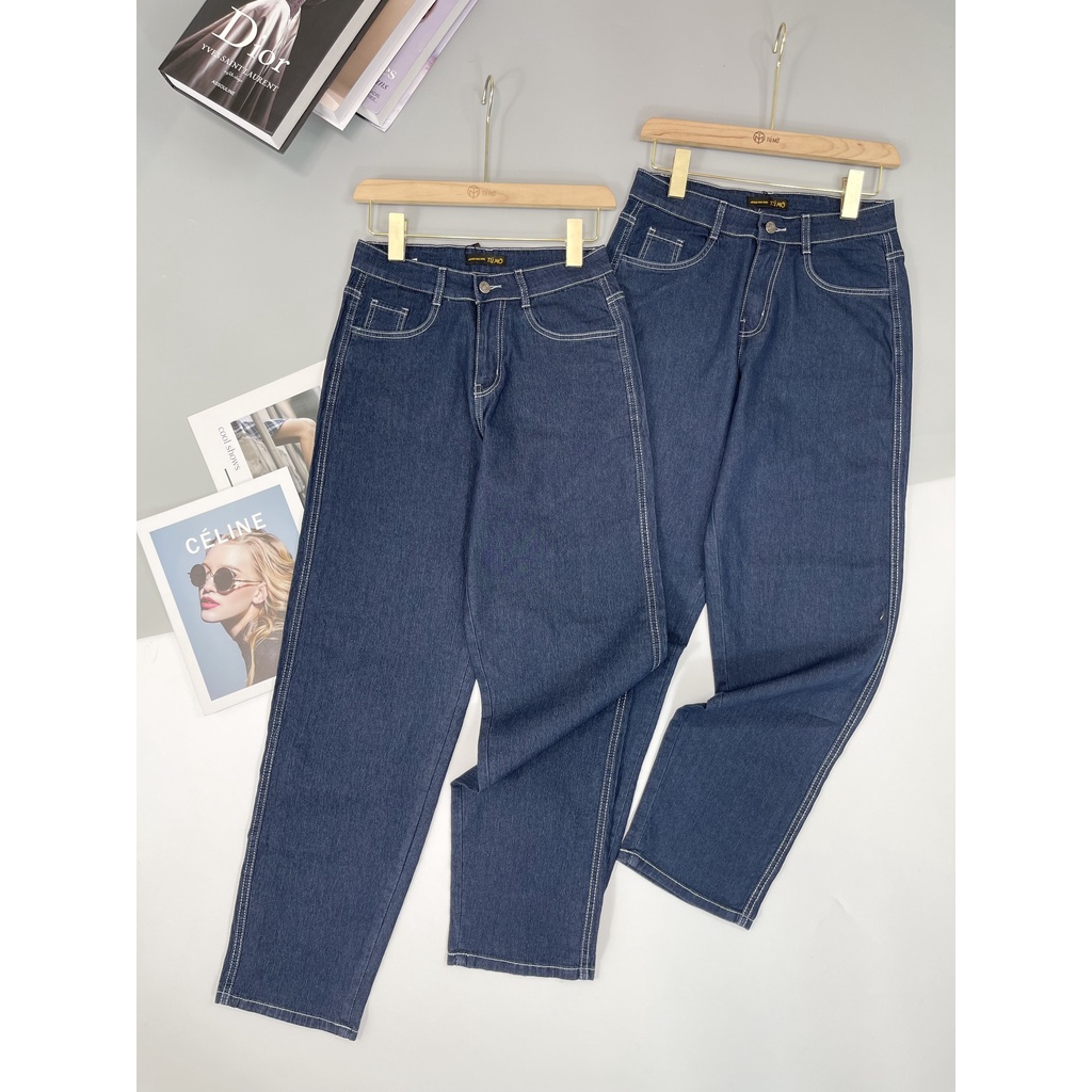 Quần jean Bigsize ống rộng QJ0016 Tú Mỡ - Quần jean cho người béo mập 50-100KG- Thích hợp đi chơi - đi dạo