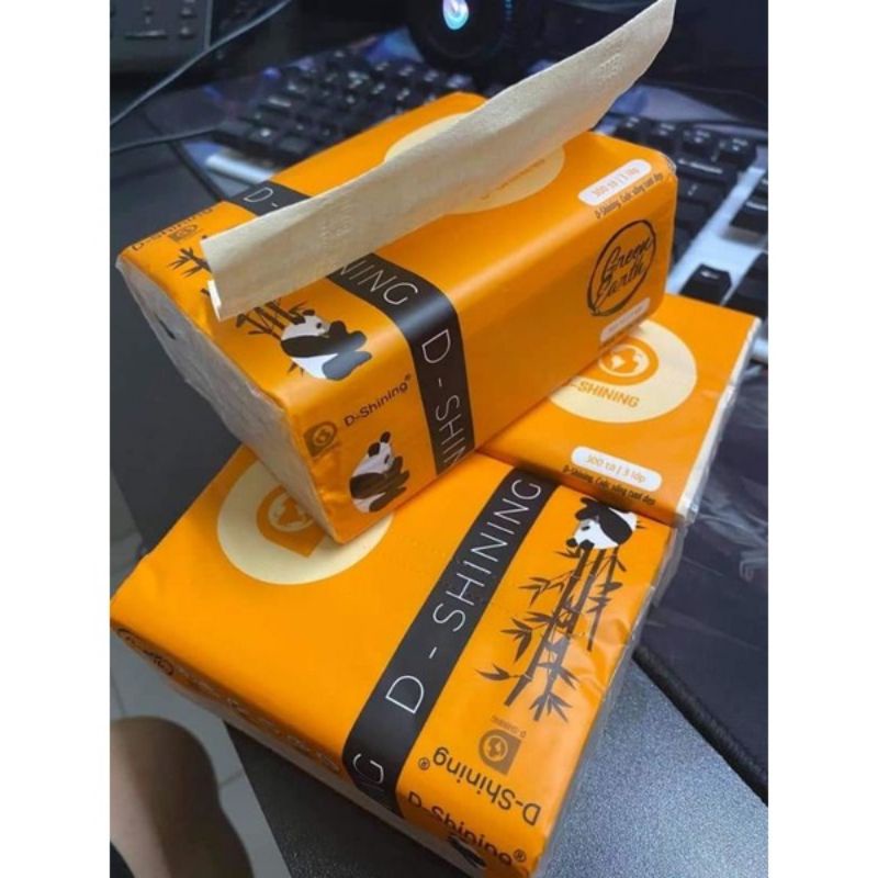 Giấy ăn gấu trúc DSHINING thùng 30 gói