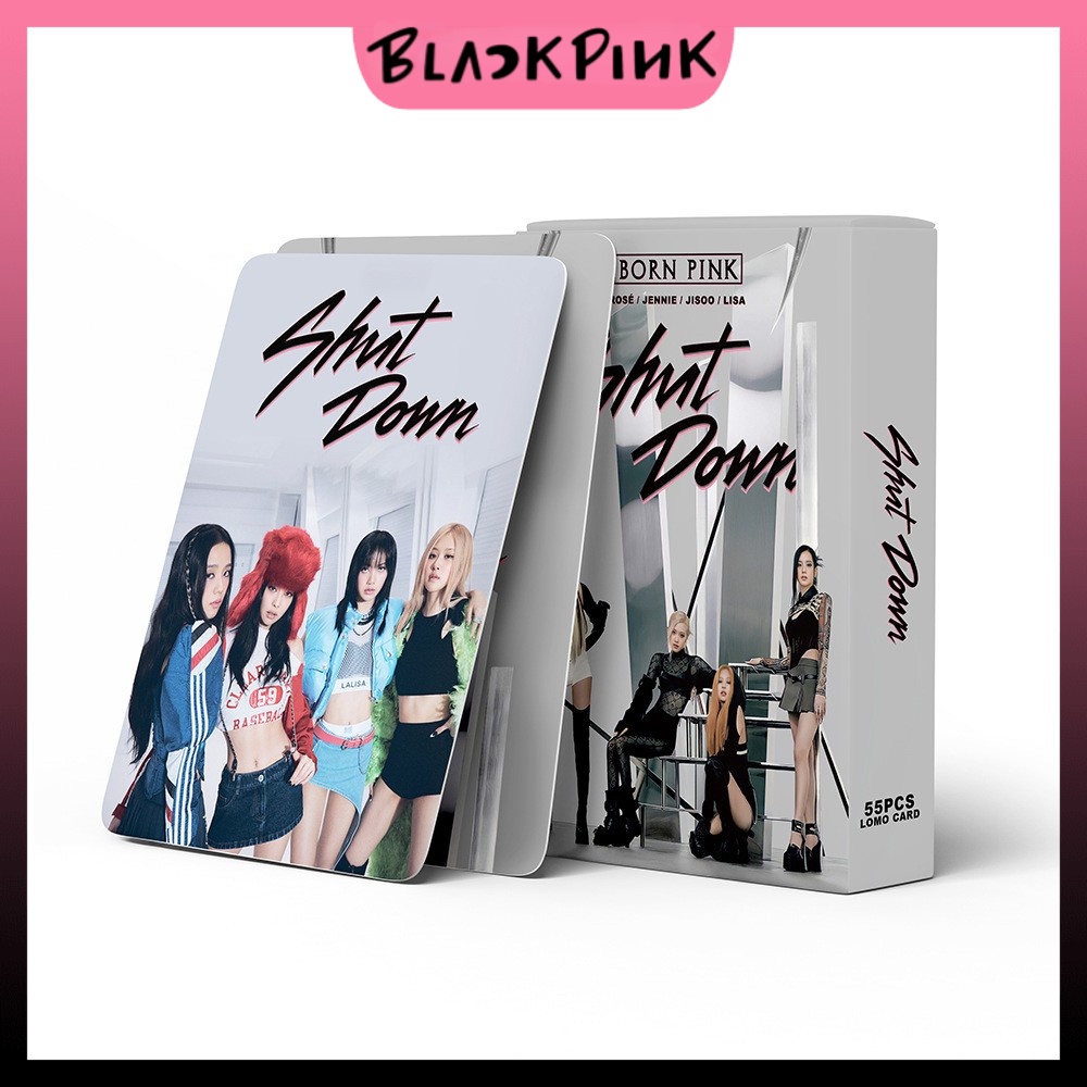 【BLACKPINK】Hộp 54 tấm BLACKPINK KPOP LOMO CARD nhóm nhạc album ảnh đĩa đơn mới nhất Shut Down LOMO card 2022