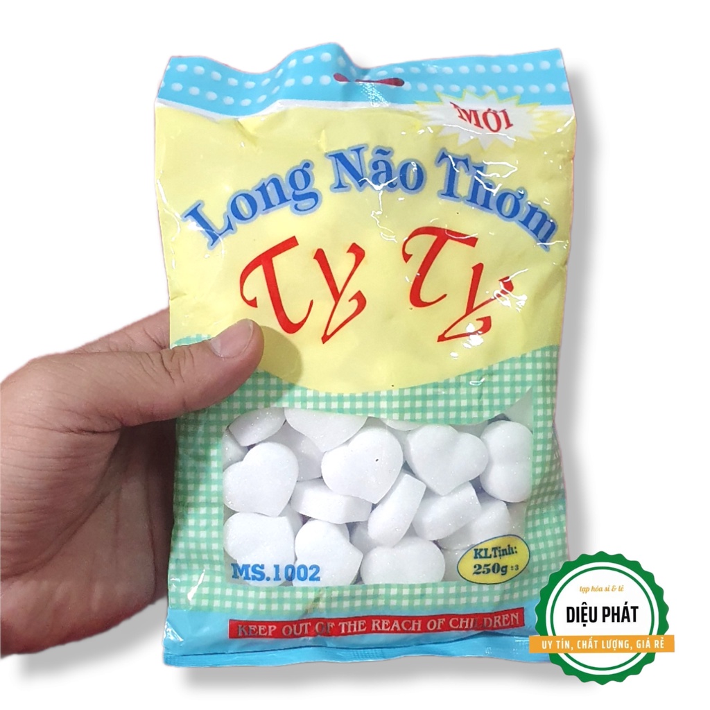 ⚡️ Long Não Thơm Ty Ty Viên Trái Tim Màu Trắng Bịch 250g