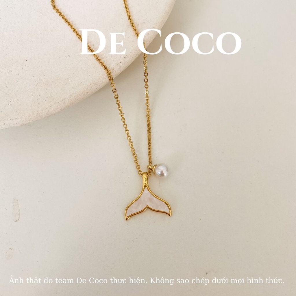 [KHÔNG ĐEN GỈ] Vòng cổ titan đuôi cá Maris De Coco decoco.accessories