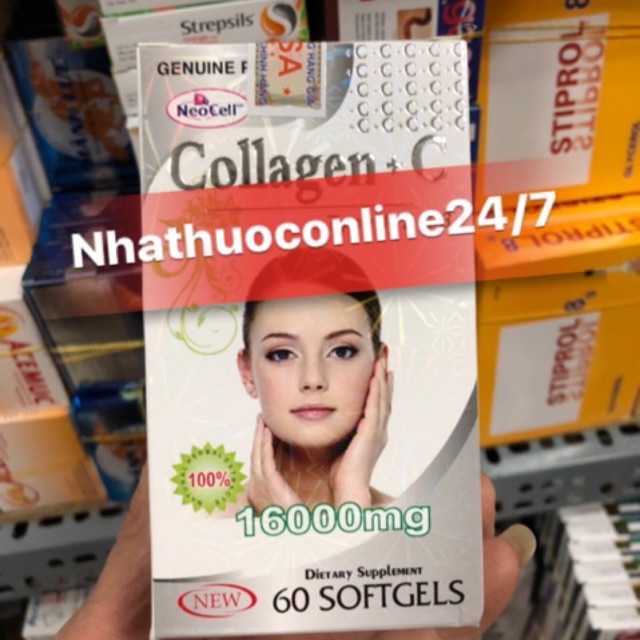 ✅COLLAGEN+C 16000MG HỖ TRỢ DA LÀM ĐẸP DA(60 viên)