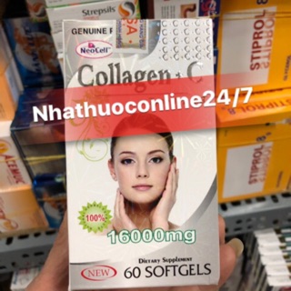✅COLLAGEN+C 16000MG HỖ TRỢ DA LÀM ĐẸP DA(60 viên)