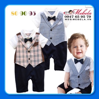 🔥thanh lý🔥 bd59 bộ liền giả gile vest cho bé trai 6,7kg