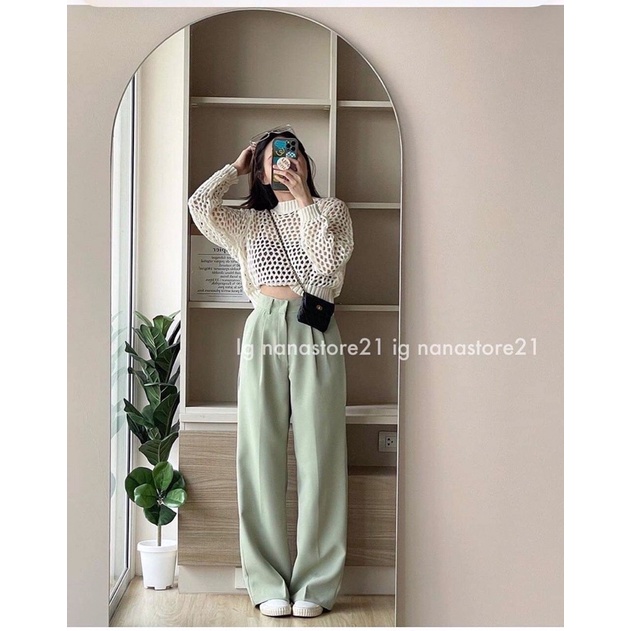 Áo len dài tay móc 4 màu Nana21 Nanastore21