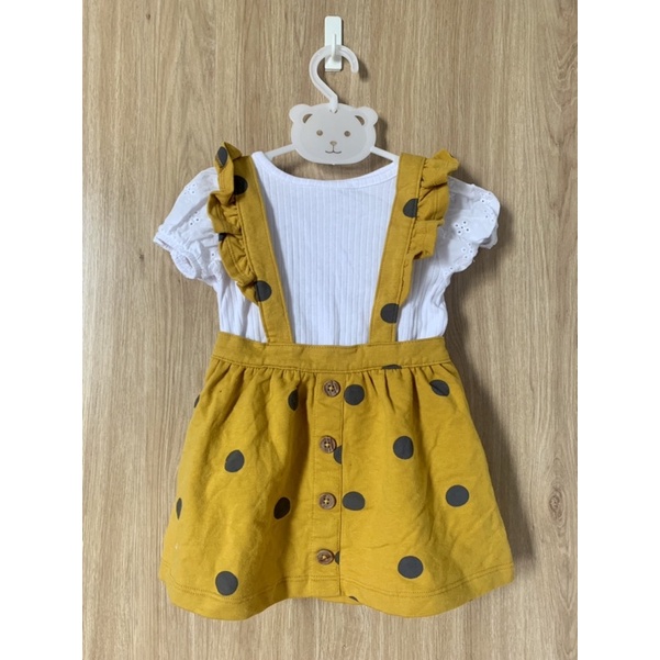 Set yếm cánh tiên kèm áo xuất dư xịn hãng Wonder cho bé gái 3m-5y.