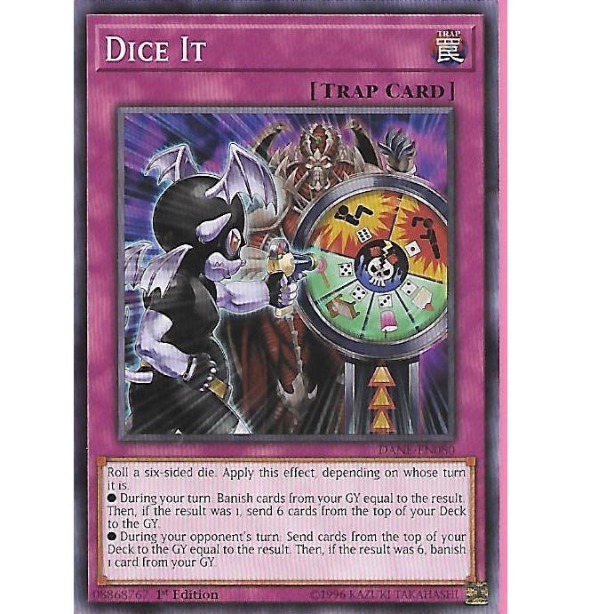Bài lẻ Yugioh Dice It độ hiểm Common