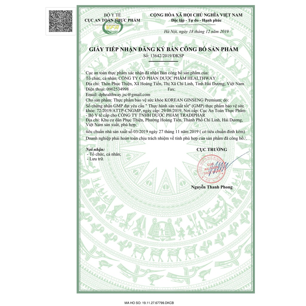 Viên Uống Sâm Korean Ginseng Premium, Hỗ Trợ Bồi Bổ Cơ Thể, Tăng Cường Sức Khỏe | Thế Giới Skin Care