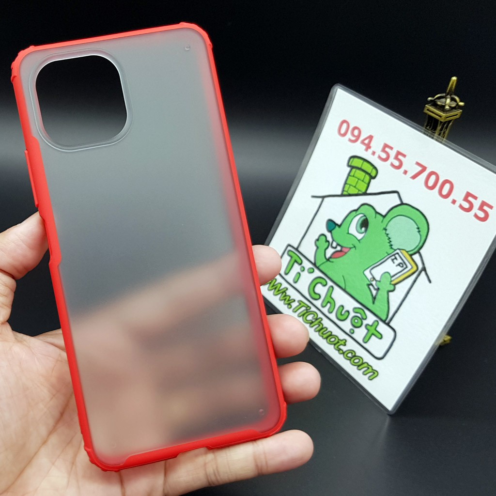 [Ảnh Thật] Ốp Lưng Xiaomi Mi 11 Lite Cứng Nhám Viền Dẻo Màu Chống Sốc