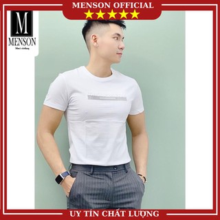 [Hàng Cao Cấp] Áo thun nam, Áo phông nam trắng cổ tròn họa tiết đơn giản 100% cotton co giãn 4 chiều chất mát MR1415