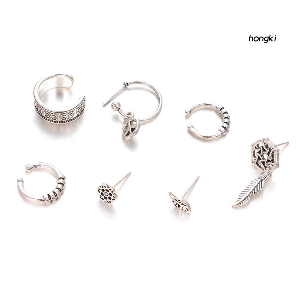 Set 7 Khuyên Tai Phong Cách Vintage Thời Trang Cho Nữ