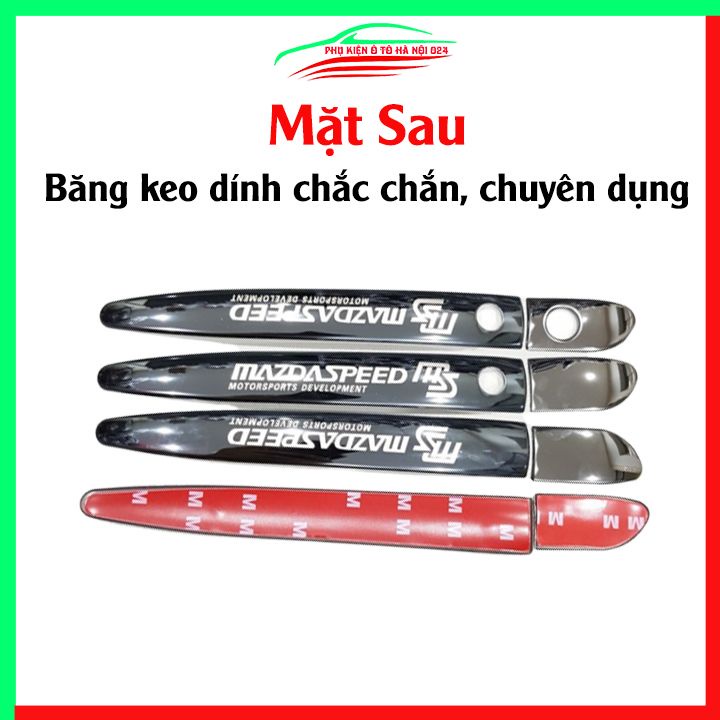 Ốp tay hõm Mazda CX8, CX-8 2019-2023 vân titan chống trầy bảo vệ cửa xe ô tô