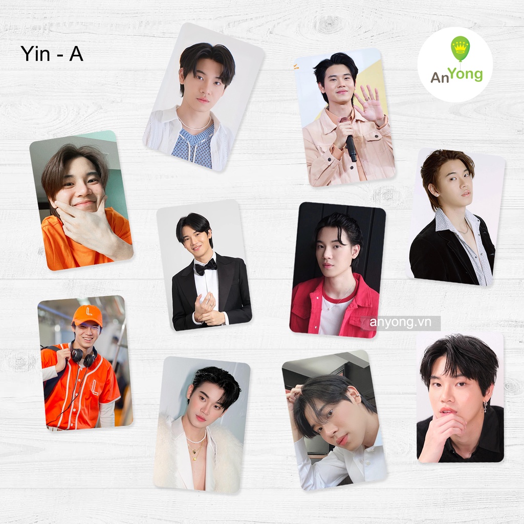 Set 10 tấm card hình YinWar VeeMark bo góc tặng sleeve