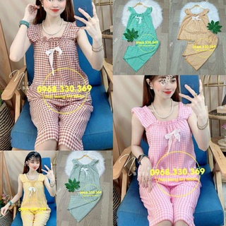 Đồ bộ mặc nhà lửng lụa kate quai cánh tiên