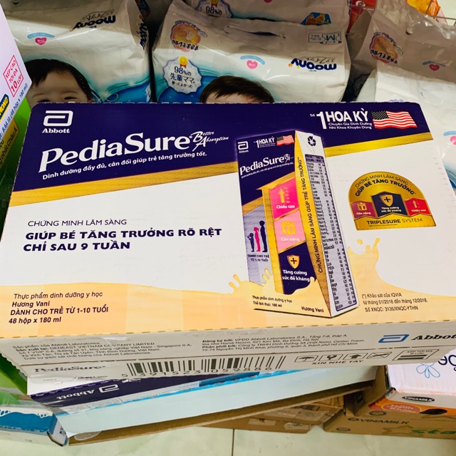 Thùng sữa nước Pediasure 48x180ml