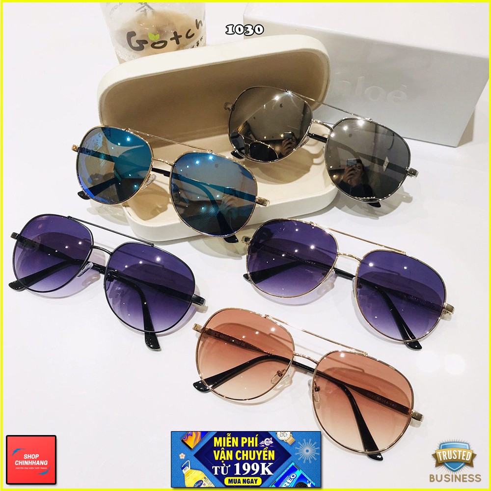 KÍNH MÁT NỮ THỜI TRANG GỌNG MẢNH 2 CẦU SANG CHẢNH SH1030