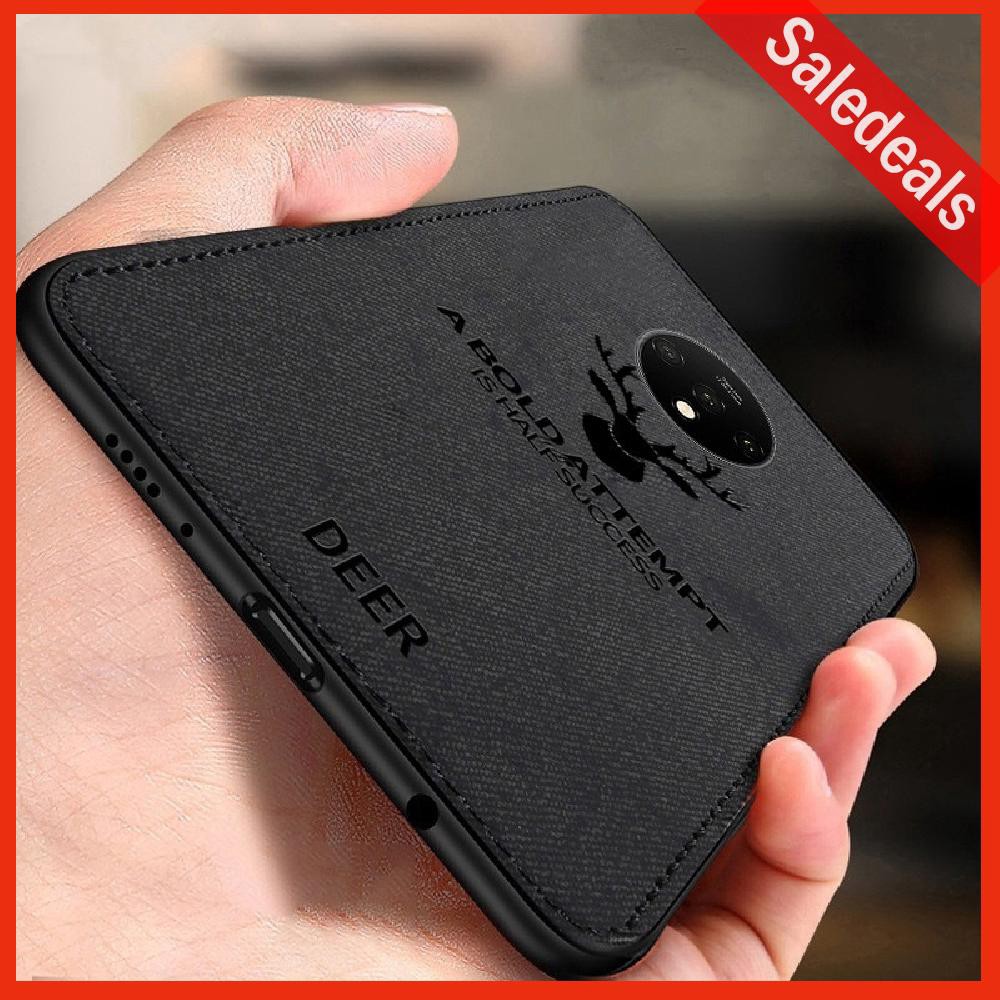  Oneplus 7T Oneplus 7t Pro One Plus 7t 7 t Pro Case Deer Cloth Phone Case Soft Back Cover