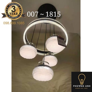 Đèn Thả Chao Thủy Tinh Địa Cầu Trang Trí nội thất phòng bếp, phòng ăn sang trọng hiện đại mã 1815 - Đèn Phương Anh