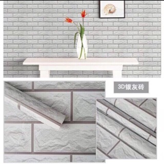 Giấy dán tường giả gạch, giả gỗ , khổ 45cm dài 10m