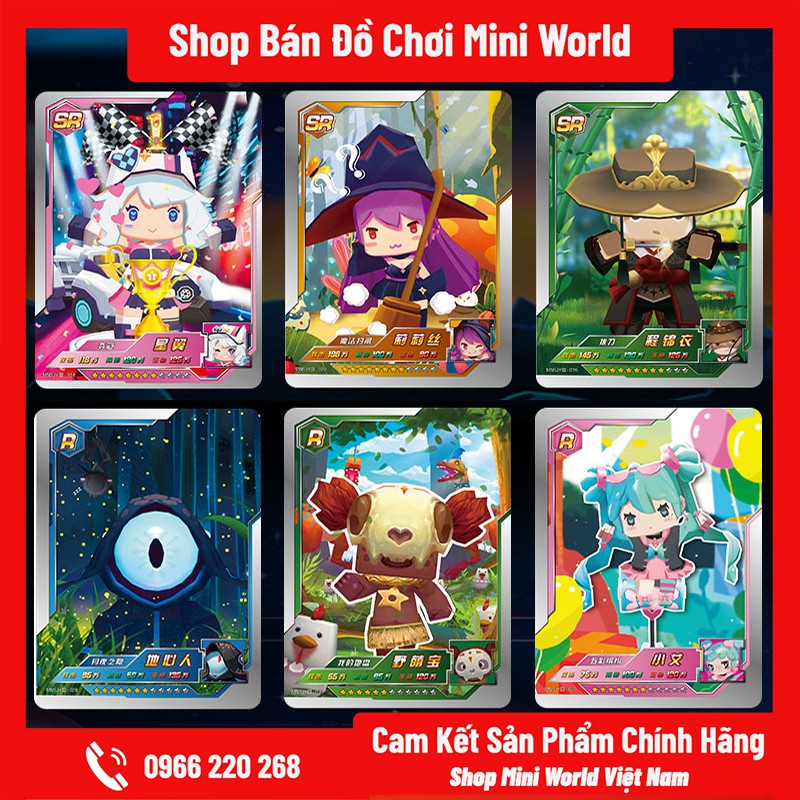 Thẻ Bài Mini World SS3 [Gửi 1 Gói Ngẫu Nhiên, 5 Thẻ Bài]