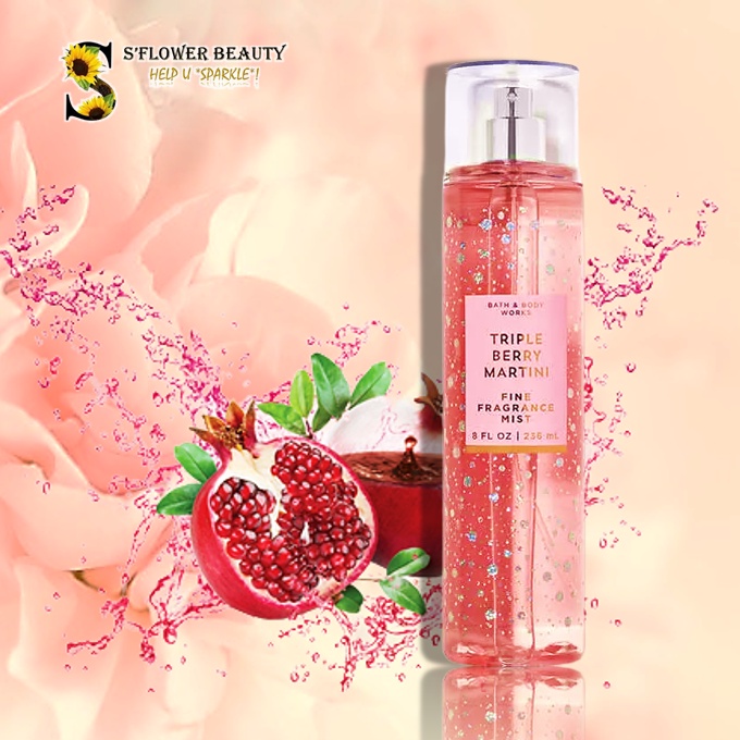 TRIPLE BERRY MARTINI | Sản Phẩm Gel Tắm - Dưỡng Thể - Xịt Thơm Nước Hoa Toàn Thân Lưu Hương Mịn Da Bath &amp; Body Works