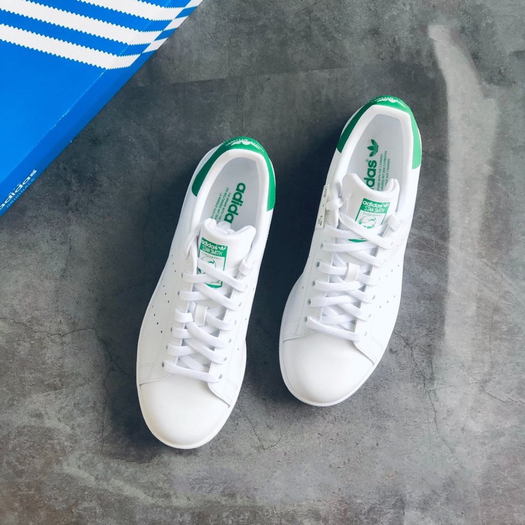 Giày thể thao stan smith trắng gót xanh, giày nam nữ sneoker tặng hộp | WebRaoVat - webraovat.net.vn