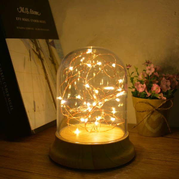 Đèn LED dây dài 3m , gồm 30 đèn LED chạy bằng pin , dùng trong trang trí tiệc cưới