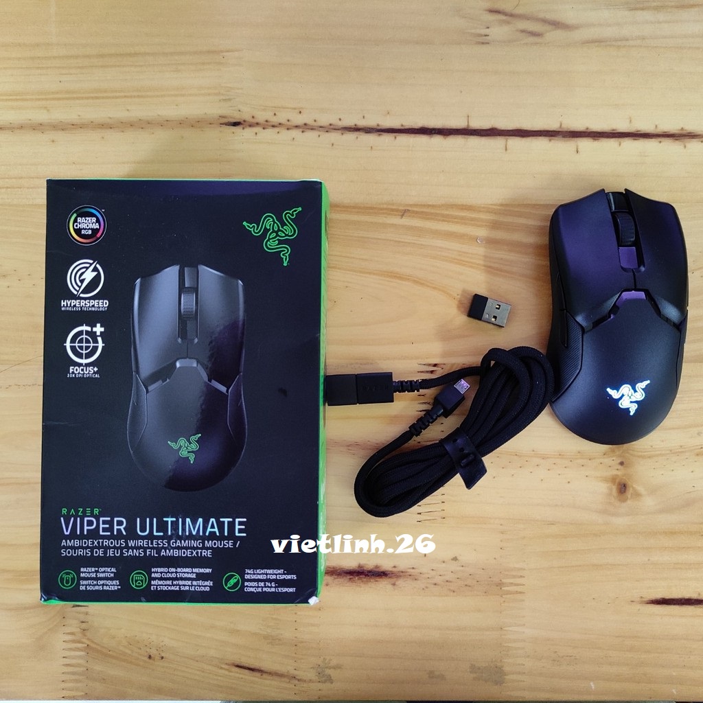 Chuột không dây Razer Viper Ultimate - Chuột game Chính Hãng Bảo Hành 12 tháng
