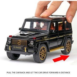 Xe mô hình tĩnh tỉ lệ 1:24 Mercedes Benz AMG G63, chất liệu hợp kim cao cấp, thiết kế tinh xảo