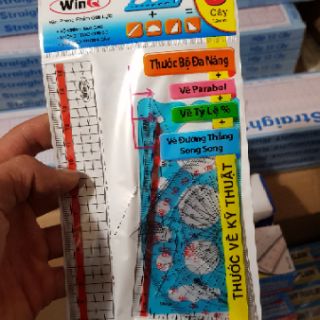 Bộ thước kẻ đa năng dẻo 5 cây