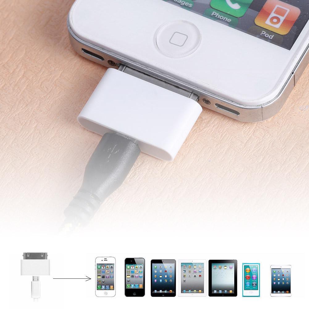 Dây cáp chuyển đổi cổng Micro USB sang đầu đực cho Apple 30 Pin iPhone4 4S 3G