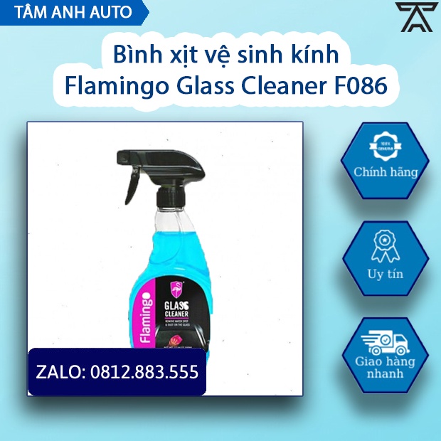 Bình xịt vệ sinh kính Flamingo Glass Cleaner F086