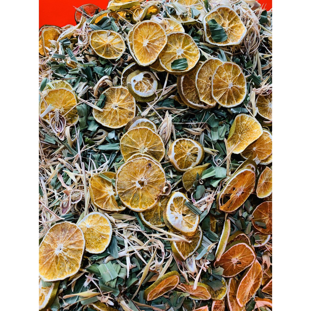 ⛔⛔ Trà Detox Cam Sả Lá Dứa Thảo Mộc Giảm Mỡ Đẹp Da 100g
