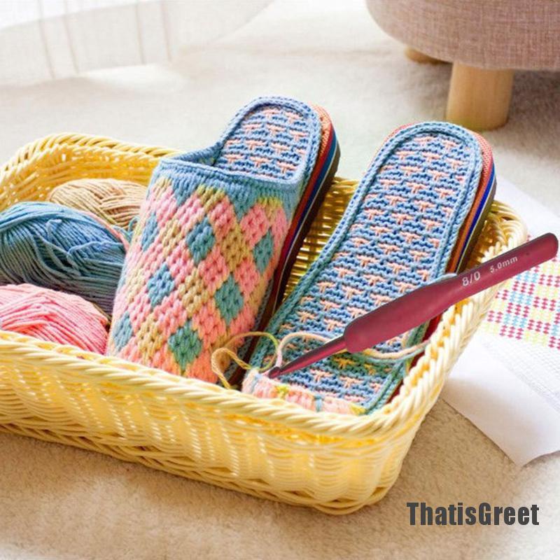 Bộ 9 Món Đồ Len Dệt Kim Nhôm Màu Đỏ