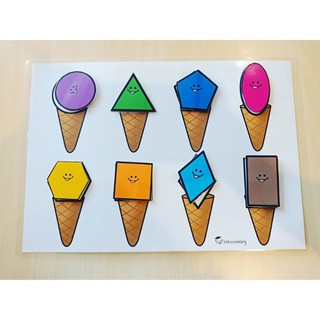 [SALE] HỌC LIỆU ghép hình khối que kem