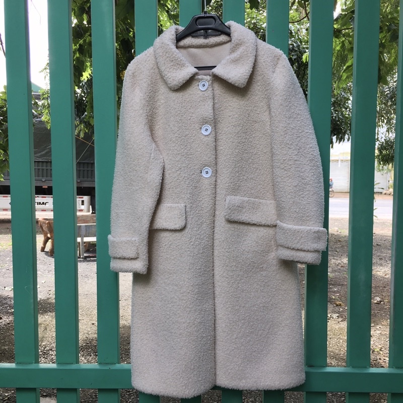 Khoác da lộn lông cừu women teddy coat