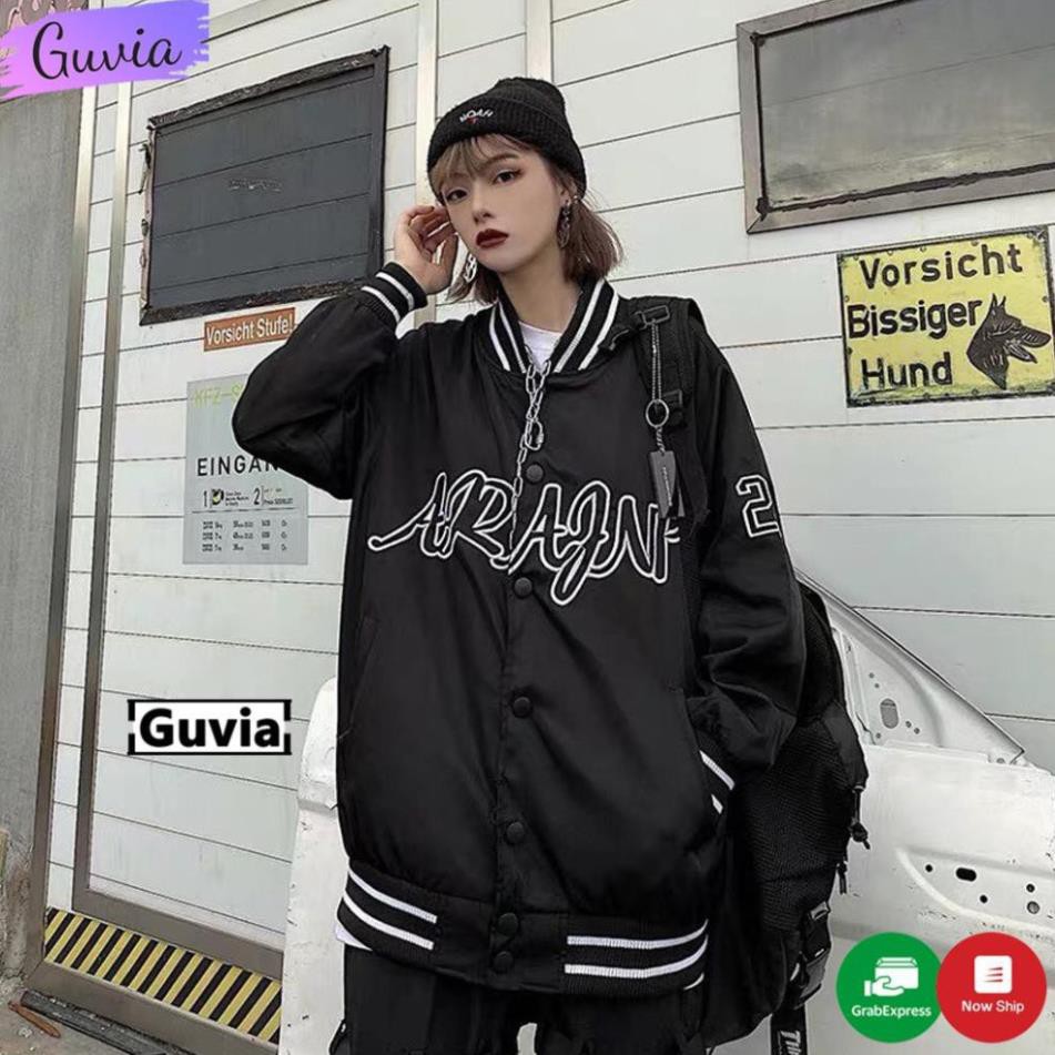 Áo khoác dù Bomber ARAGNP form rộng dù 2 lớp GAKD10 Áo khoác nam nữ phong cách việt