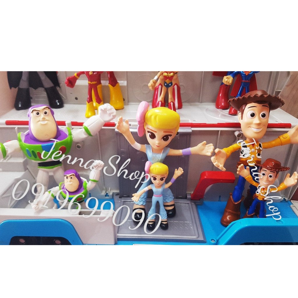 Mô hình Toy Story 4 Buzz Lightyear - Woody - Bo Peep Flextreme Bendable Figure 4 inch ~ 10cm